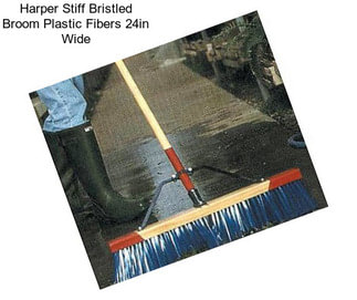 Harper Stiff Bristled Broom Plastic Fibers 24in Wide