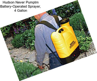 Hudson Never Pumptm Battery-Operated Sprayer, 4 Gallon