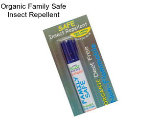 Organic Family Safe Insect Repellent