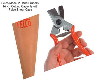 Felco Model 2 Hand Pruners, 1-inch Cutting Capacity with Felco Shear Case