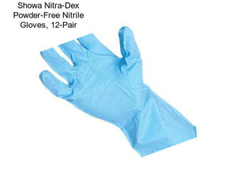 Showa Nitra-Dex Powder-Free Nitrile Gloves, 12-Pair