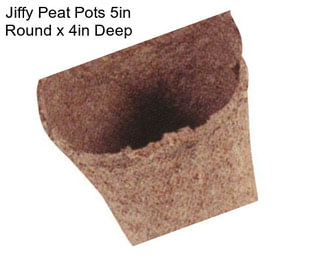 Jiffy Peat Pots 5in Round x 4in Deep