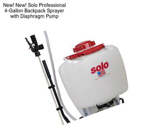 New! New! Solo Professional 4-Gallon Backpack Sprayer with Diaphragm Pump