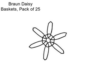 Braun Daisy Baskets, Pack of 25