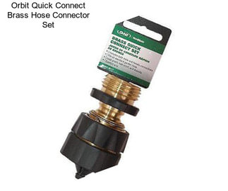 Orbit Quick Connect Brass Hose Connector Set