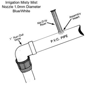 Irrigation Misty Mist Nozzle 1.0mm Diameter Blue/White