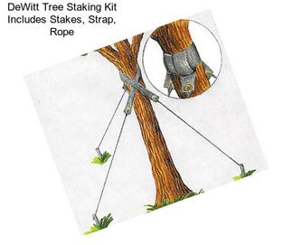 DeWitt Tree Staking Kit Includes Stakes, Strap, Rope