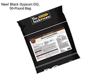 New! Black Gypsum DG, 50-Pound Bag