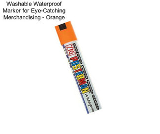 Washable Waterproof Marker for Eye-Catching Merchandising - Orange
