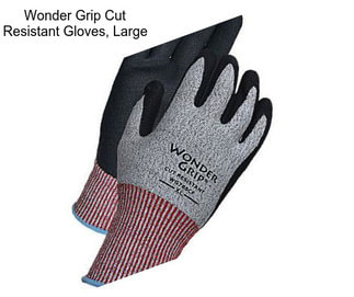 Wonder Grip Cut Resistant Gloves, Large