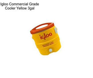 Igloo Commercial Grade Cooler Yellow 3gal