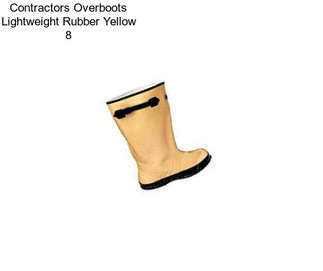 Contractors Overboots Lightweight Rubber Yellow 8