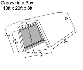 Garage in a Box, 10ft x 20ft x 8ft