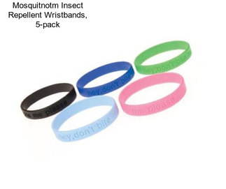 Mosquitnotm Insect Repellent Wristbands, 5-pack