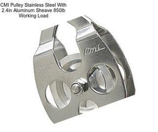 CMI Pulley Stainless Steel With 2.4in Aluminum Sheave 850lb Working Load