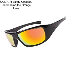 GOLIATH Safety Glasses, BlackFrame-Ice Orange Lens