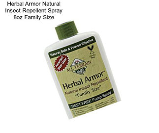 Herbal Armor Natural Insect Repellent Spray 8oz Family Size