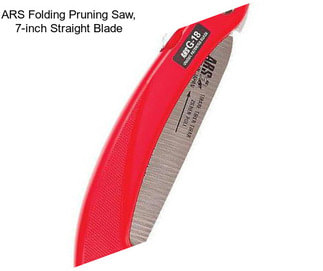 ARS Folding Pruning Saw, 7-inch Straight Blade