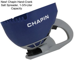 New! Chapin Hand-Crank Salt Spreader, 1-3/5-Liter Capacity