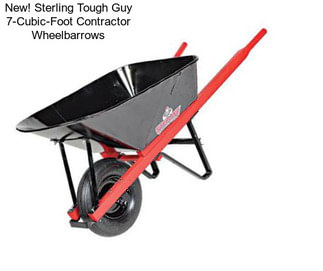 New! Sterling Tough Guy 7-Cubic-Foot Contractor Wheelbarrows