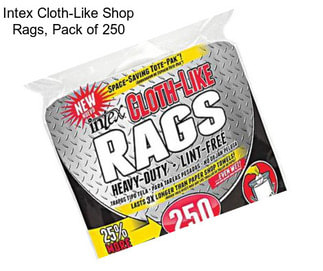Intex Cloth-Like Shop Rags, Pack of 250