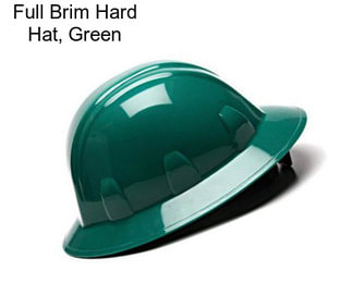 Full Brim Hard Hat, Green