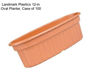 Landmark Plastics 12-in Oval Planter, Case of 100