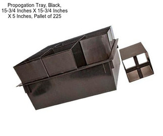 Propogation Tray, Black, 15-3/4 Inches X 15-3/4 Inches X 5 Inches, Pallet of 225