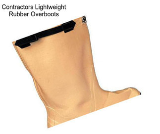 Contractors Lightweight Rubber Overboots