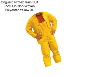 Onguard Protex Rain Suit PVC On Non-Woven Polyester Yellow XL