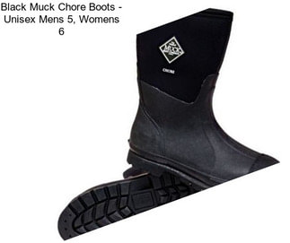 Black Muck Chore Boots - Unisex Mens 5, Womens 6