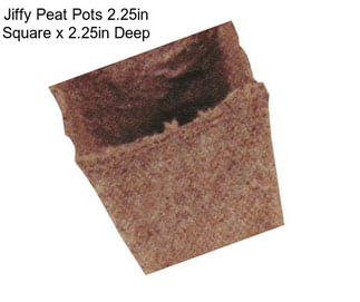 Jiffy Peat Pots 2.25in Square x 2.25in Deep