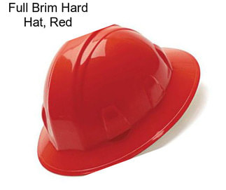Full Brim Hard Hat, Red