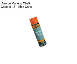 Aervoe Marking Chalk, Case of 12 - 15oz Cans