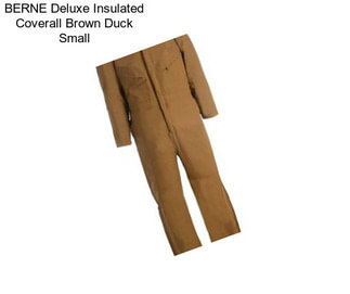 BERNE Deluxe Insulated Coverall Brown Duck Small