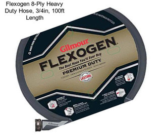 Flexogen 8-Ply Heavy Duty Hose, 3/4in, 100ft Length