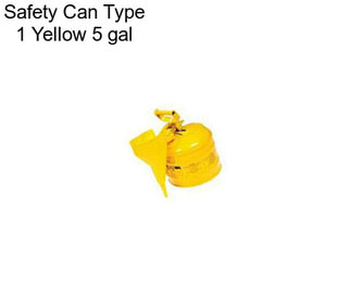 Safety Can Type 1 Yellow 5 gal