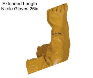 Extended Length Nitrile Gloves 26in