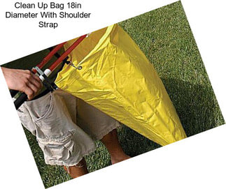 Clean Up Bag 18in Diameter With Shoulder Strap