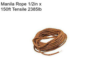 Manila Rope 1/2in x 150ft Tensile 2385lb