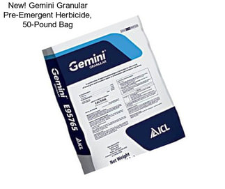 New! Gemini Granular Pre-Emergent Herbicide, 50-Pound Bag