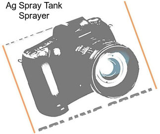 Ag Spray Tank Sprayer