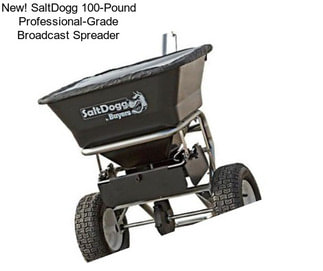 New! SaltDogg 100-Pound Professional-Grade Broadcast Spreader