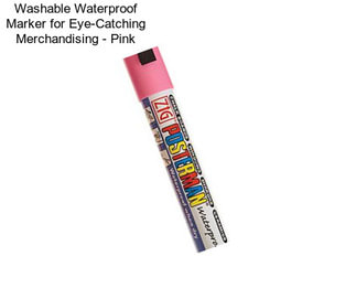 Washable Waterproof Marker for Eye-Catching Merchandising - Pink