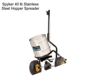 Spyker 40 lb Stainless Steel Hopper Spreader