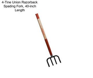 4-Tine Union Razorback Spading Fork, 40-inch Length