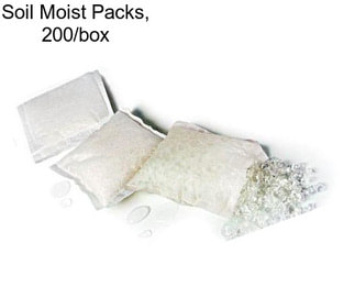 Soil Moist Packs, 200/box