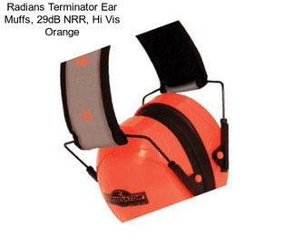 Radians Terminator Ear Muffs, 29dB NRR, Hi Vis Orange