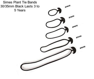 Simes Plant Tie Bands 30/35mm Black Lasts 3 to 5 Years