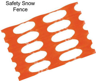 Safety Snow Fence